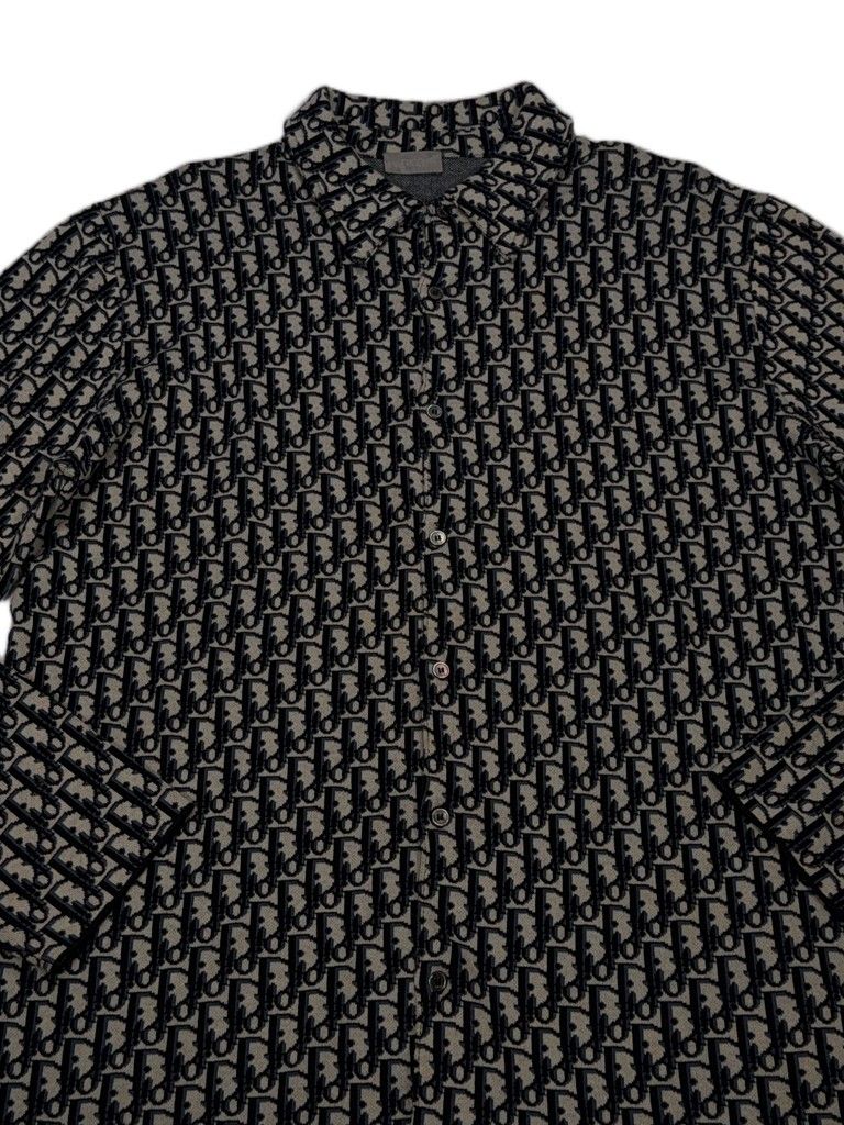 Dior Monogram Button-Up Shirt – Black