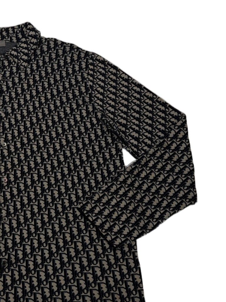 Dior Monogram Button-Up Shirt – Black