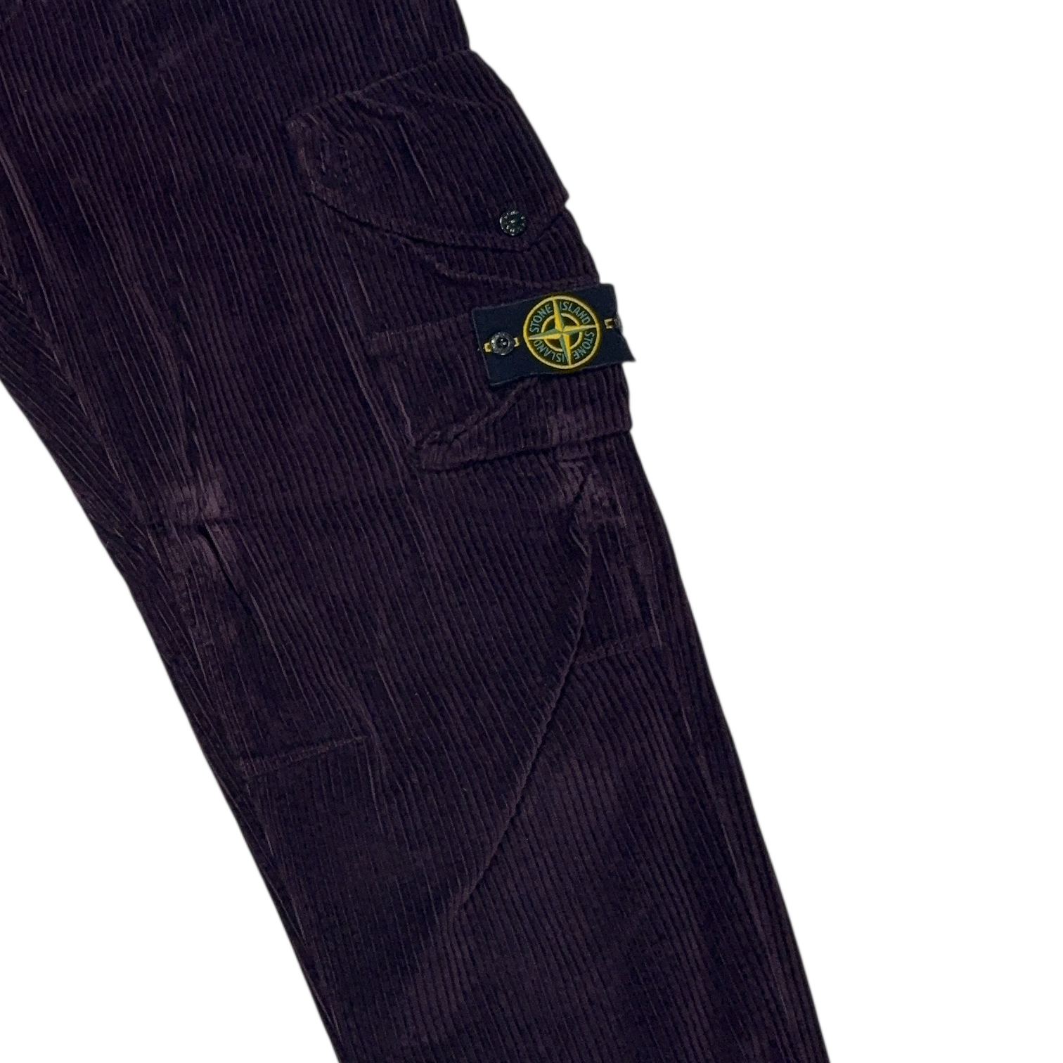 Stone Island Corduroy Joggers Purple Trousers