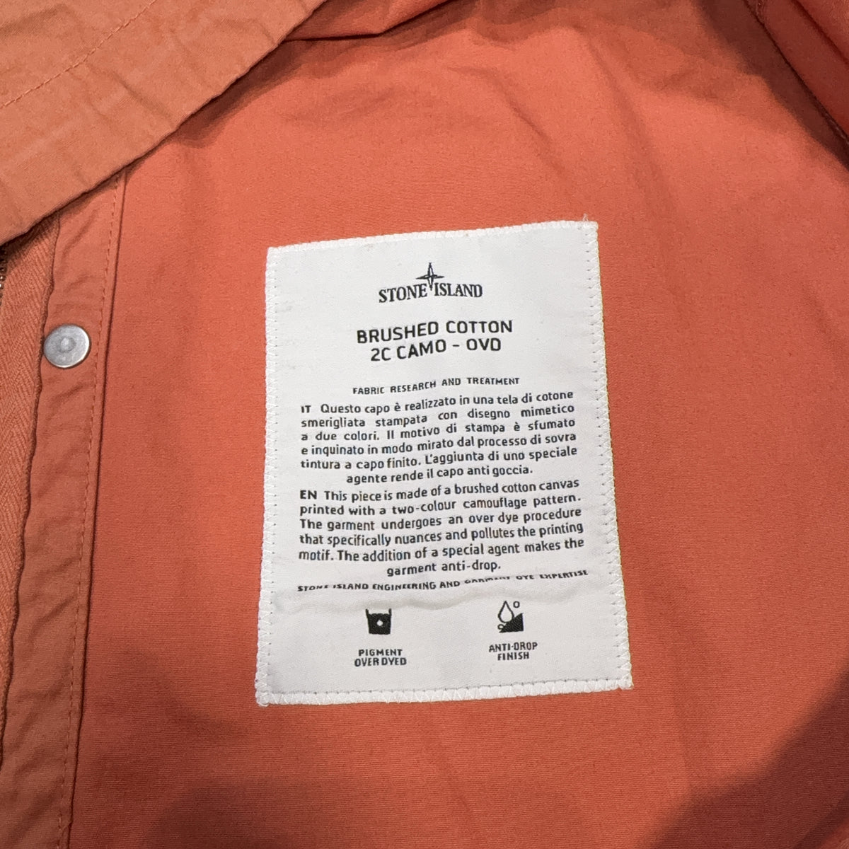 Stone island X Supreme BRUSHED COTTON 2C CAMO - OVD