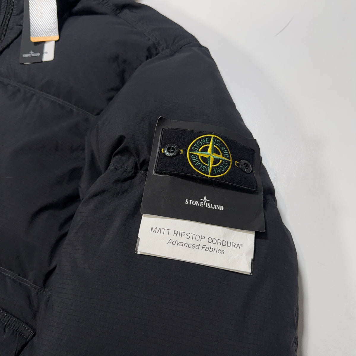 Stone Island Matt Ripstop Cordura Hooded Puffer Jacket – Black