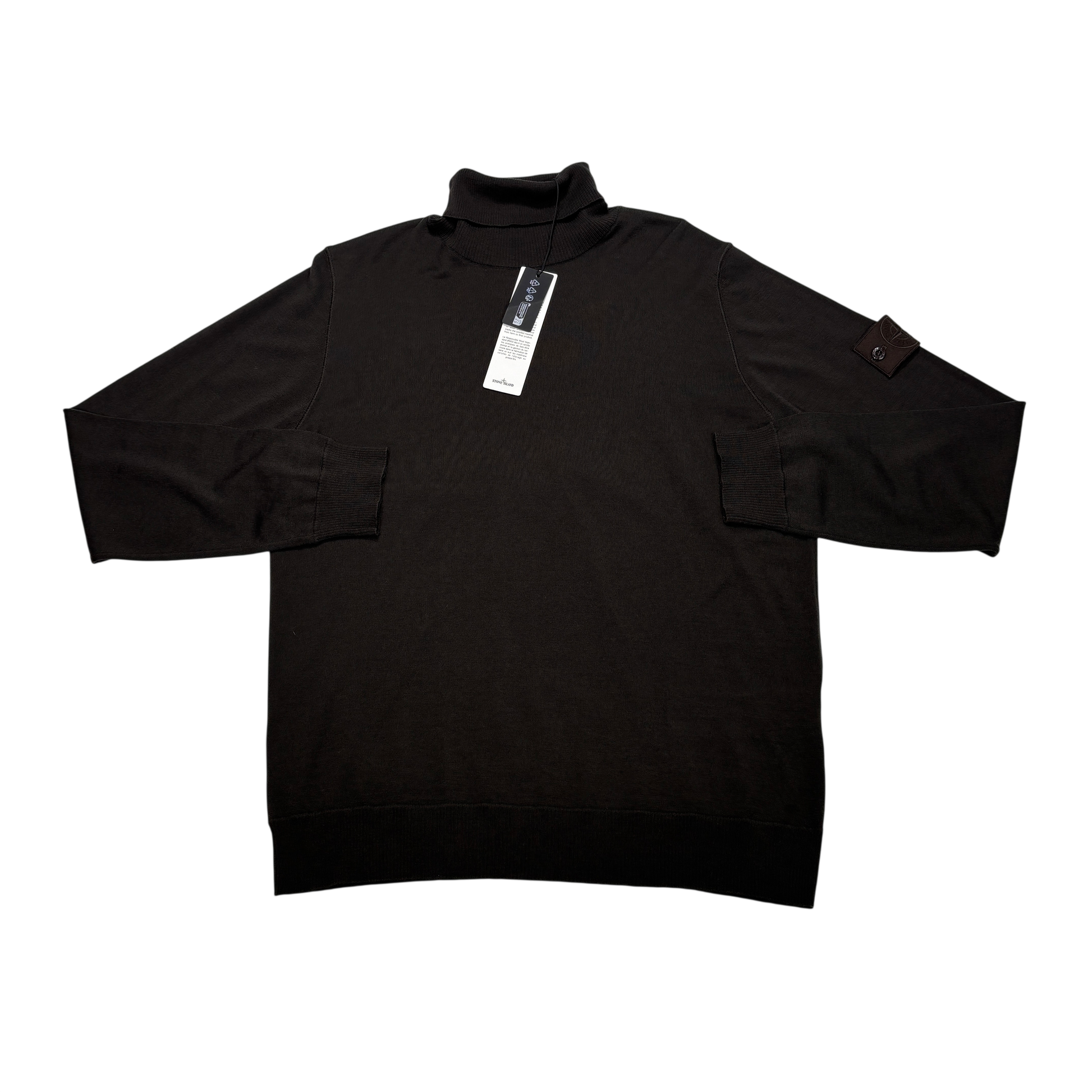 Stone Island Brown Ghost Piece Turtle Neck Jumper