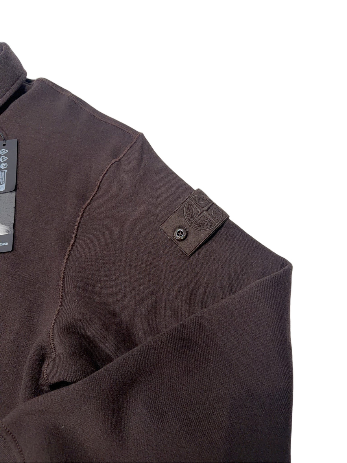 Stone Island Brown Ghost Full-Zip Stand-Collar Jacket – Brown