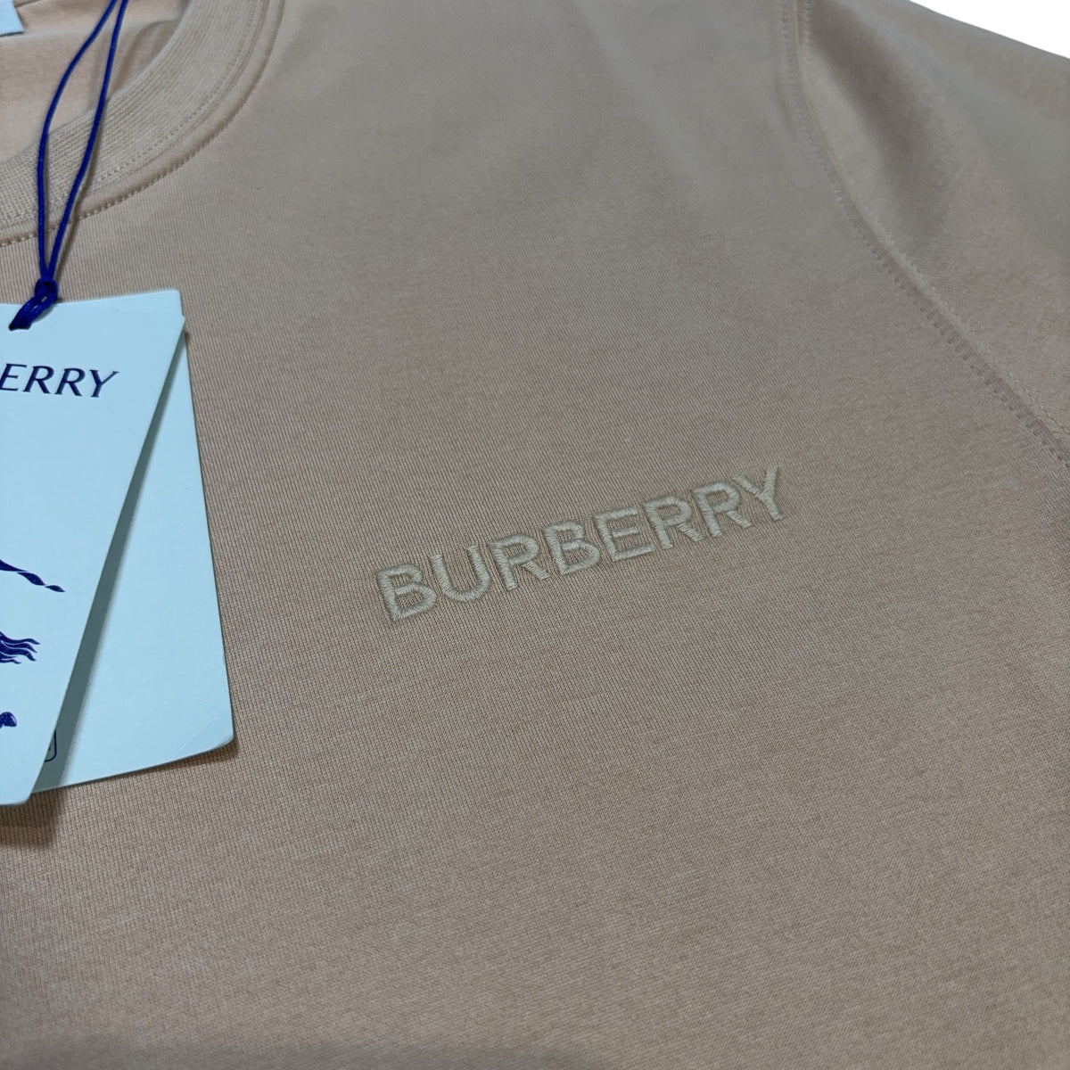 Burberry Embroidered Logo Beige T-shirt