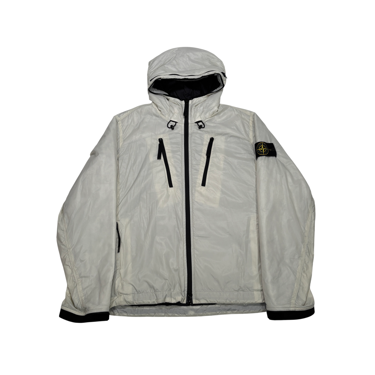 Stone Island White Pertex Quantum Made From Netplus With Primaloft Insulation Technology