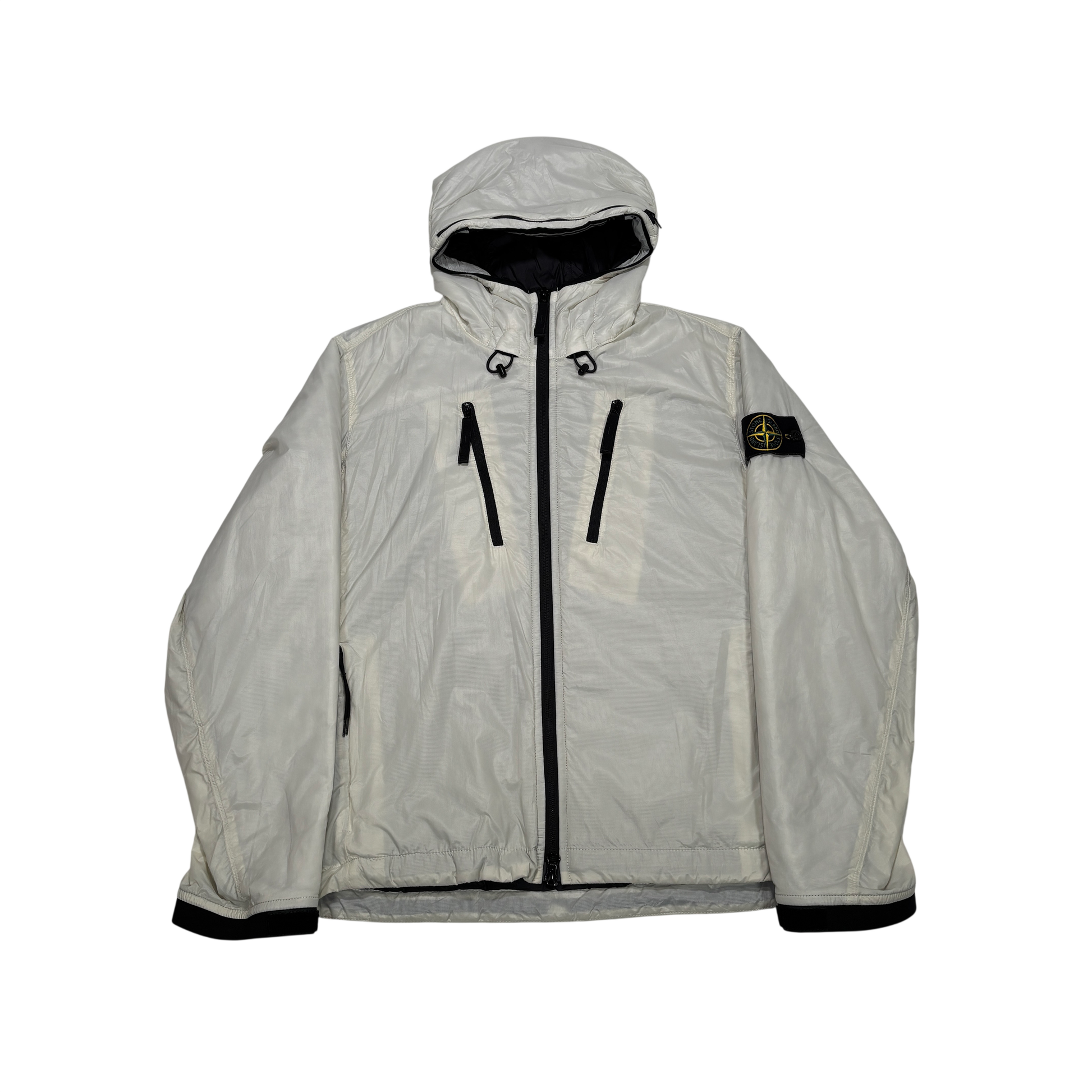 Stone Island White Pertex Quantum Made From Netplus With Primaloft Insulation Technology