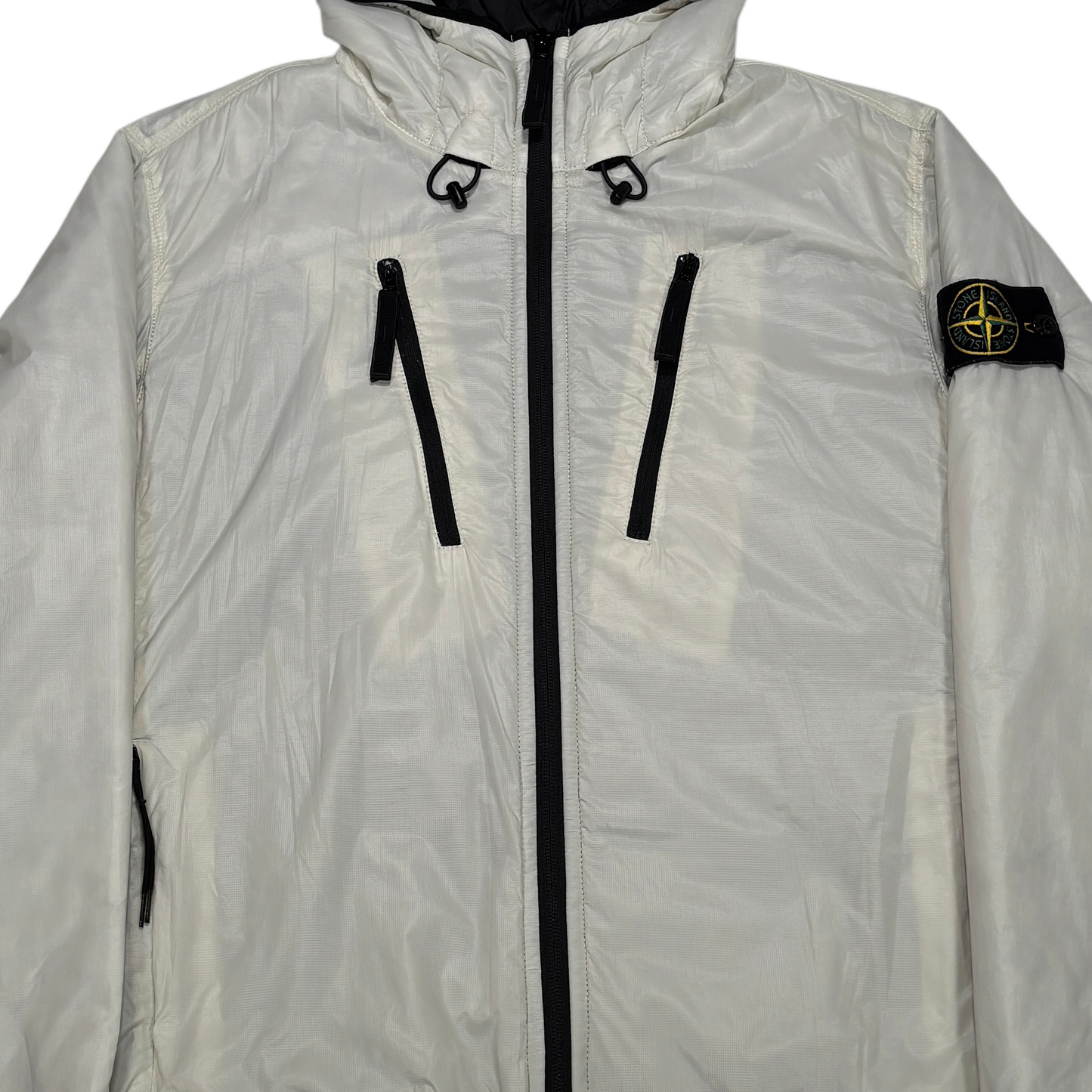 Stone Island White Pertex Quantum Made From Netplus With Primaloft Insulation Technology
