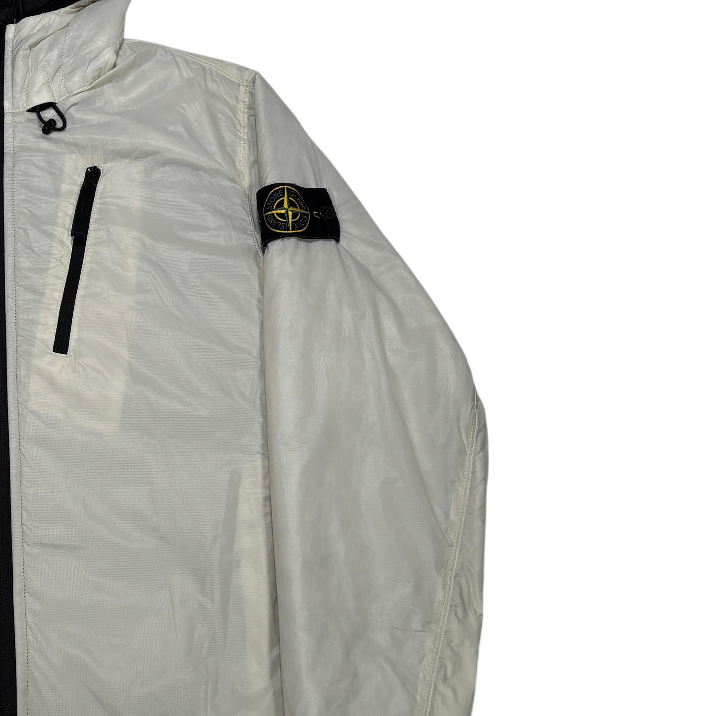 Stone Island White Pertex Quantum Made From Netplus With Primaloft Insulation Technology