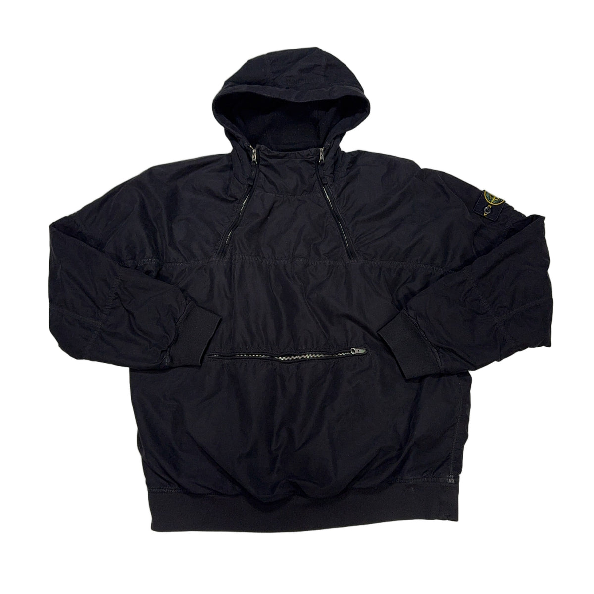 Stone Island David Light-TC with Micropile Hooded Anorak – Black