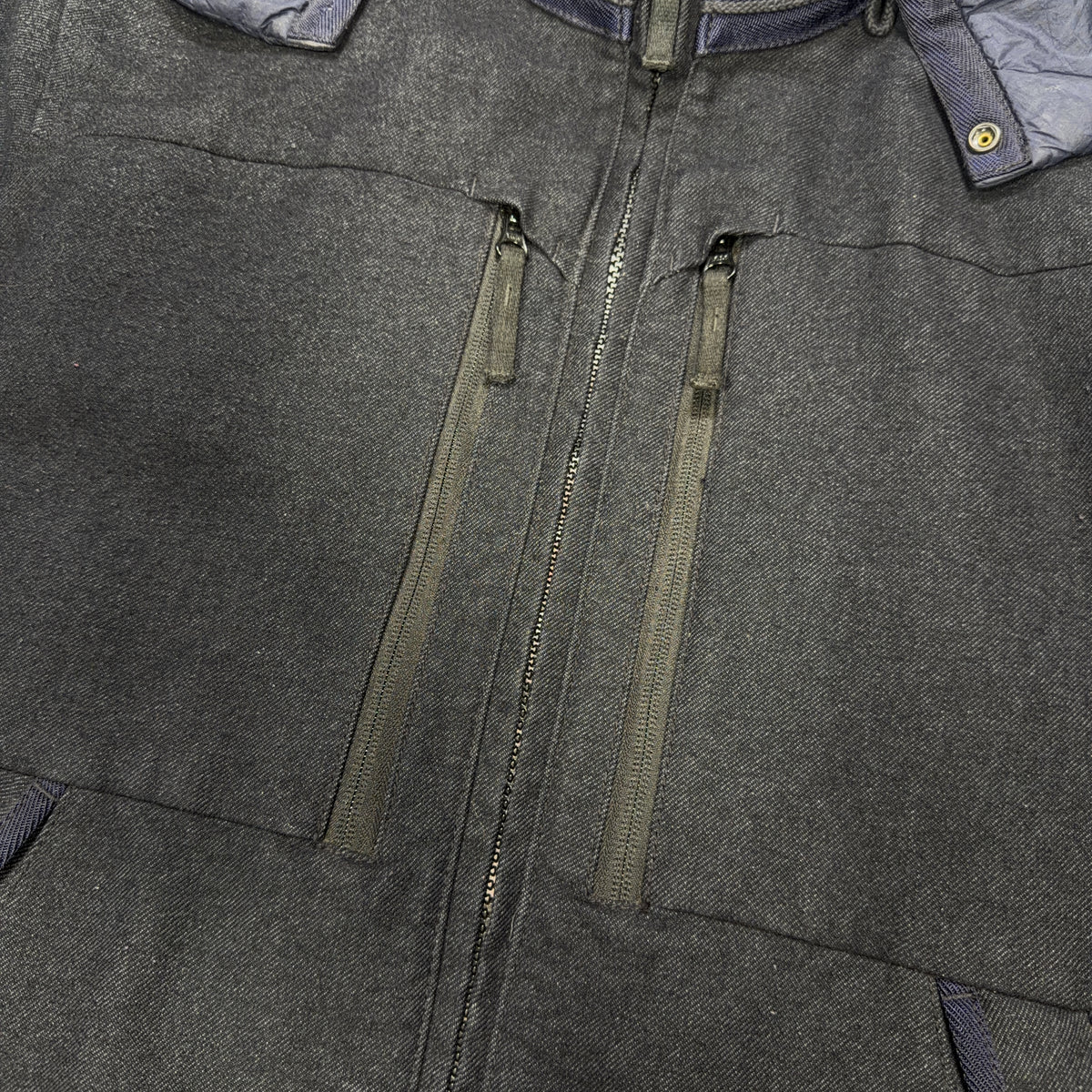 Stone Island Saia Doppia Faccia Hooded Jacket – Navy