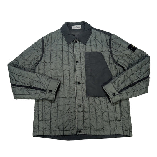 Stone Island Quilted Nylon Stella with PrimaLoft-TC Overshirt – Grey