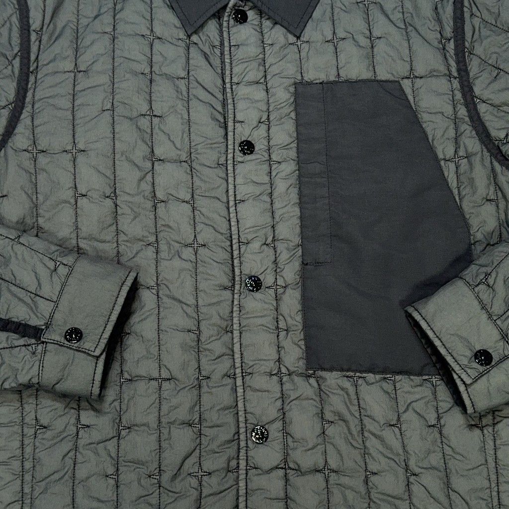 Stone Island Quilted Nylon Stella with PrimaLoft-TC Overshirt – Grey