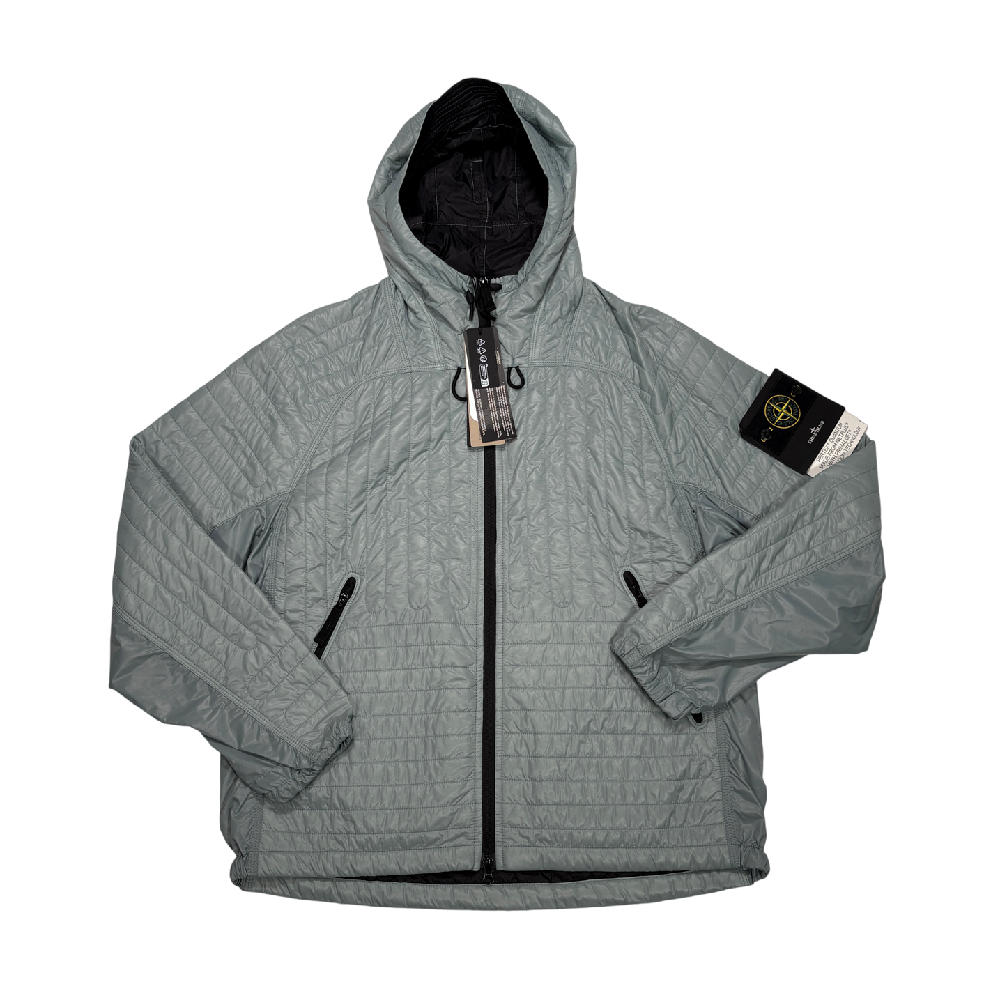 Stone Island Grey Pertex Quantumn Net+ with Primaloft Insulation Technology Jacket
