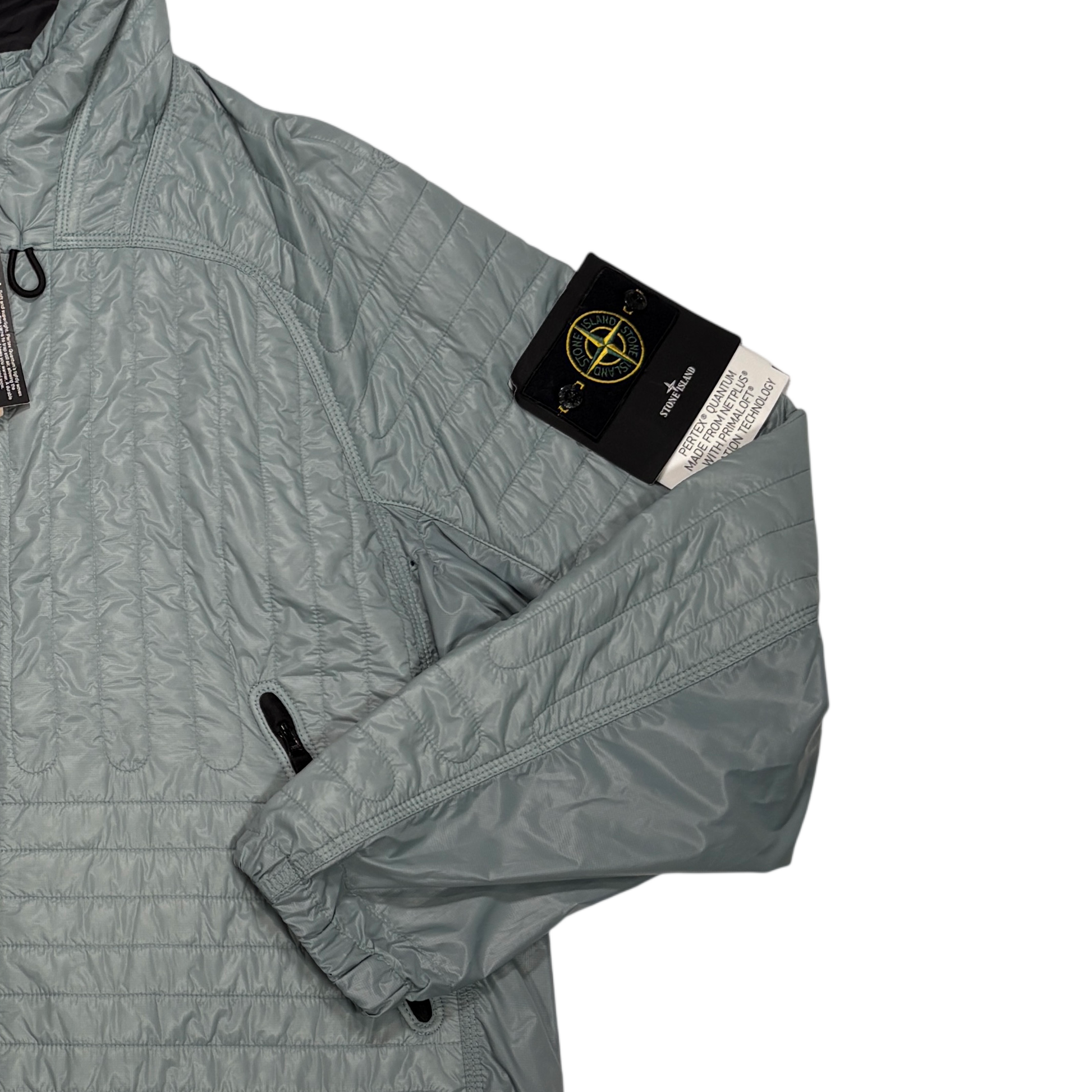 Stone Island Grey Pertex Quantumn Net+ with Primaloft Insulation Technology Jacket