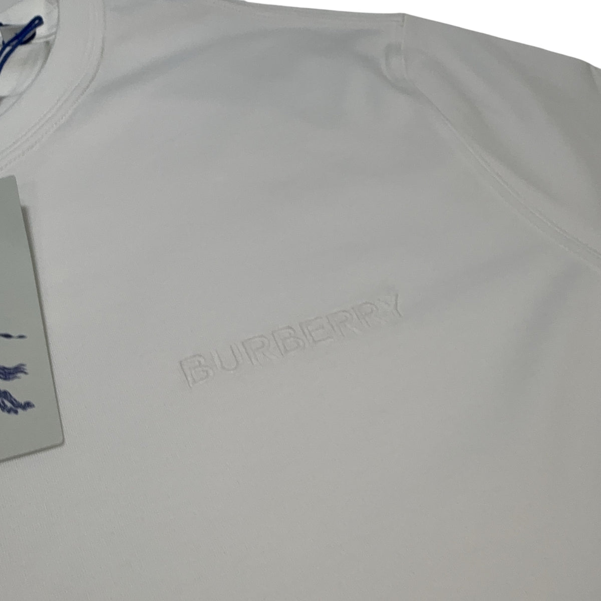 Burberry Embroidered Logo White T-shirt
