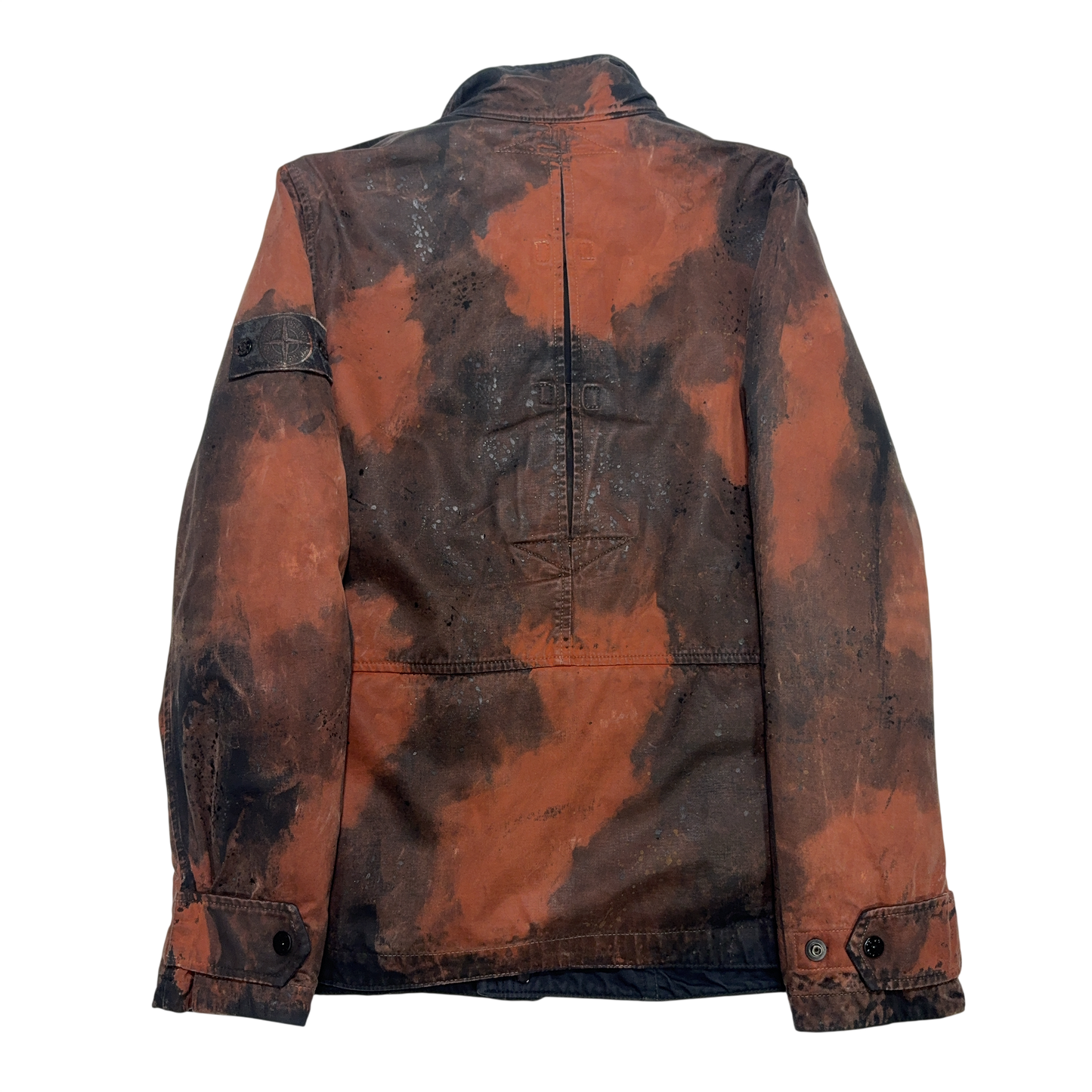 Stone Island Raso Hand Painted Tortoise Shell Brown Jacket