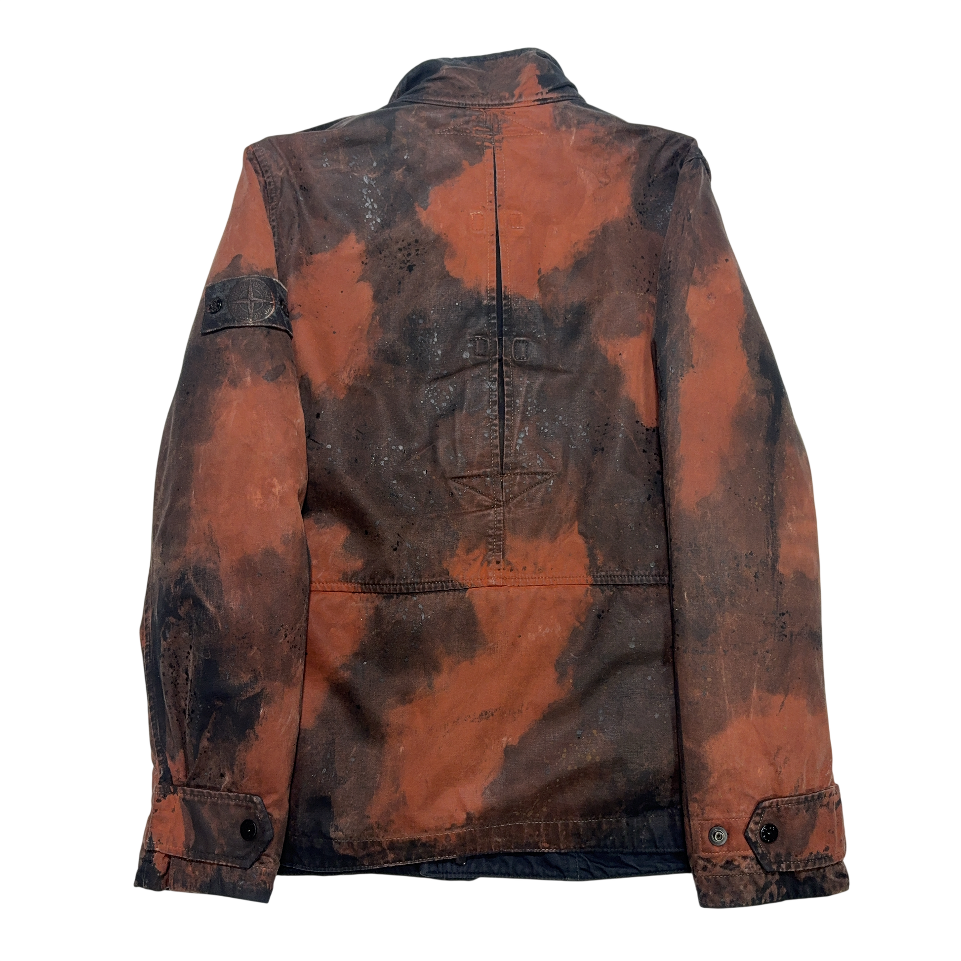 Stone Island Raso Hand Painted Tortoise Shell Brown Jacket