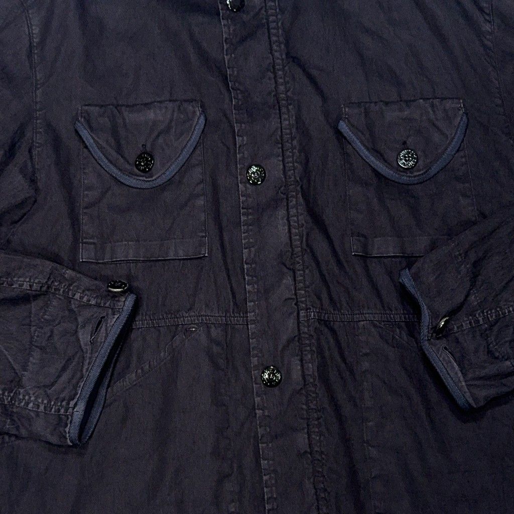 Stone Island Stand-Collar Utility Jacket – Navy