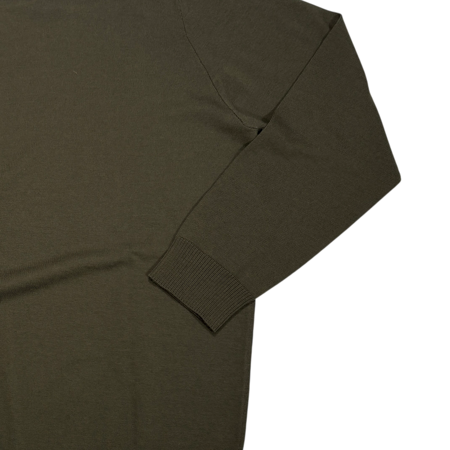 Stone Island Green Compass Patch Turtle Neck Jumper