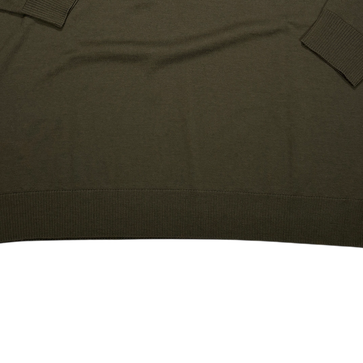 Stone Island Green Compass Patch Turtle Neck Jumper