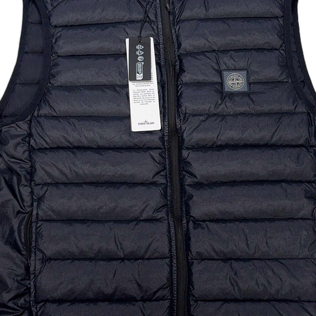 Stone Island Loom Woven Chambers R-Nylon Down-TC Gilet – Navy