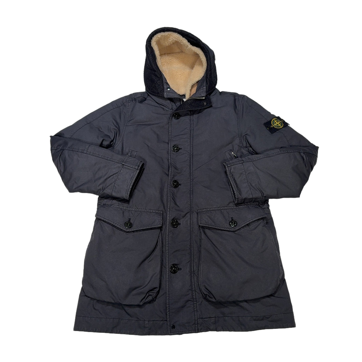 Stone Island David Tc Down Navy Coat