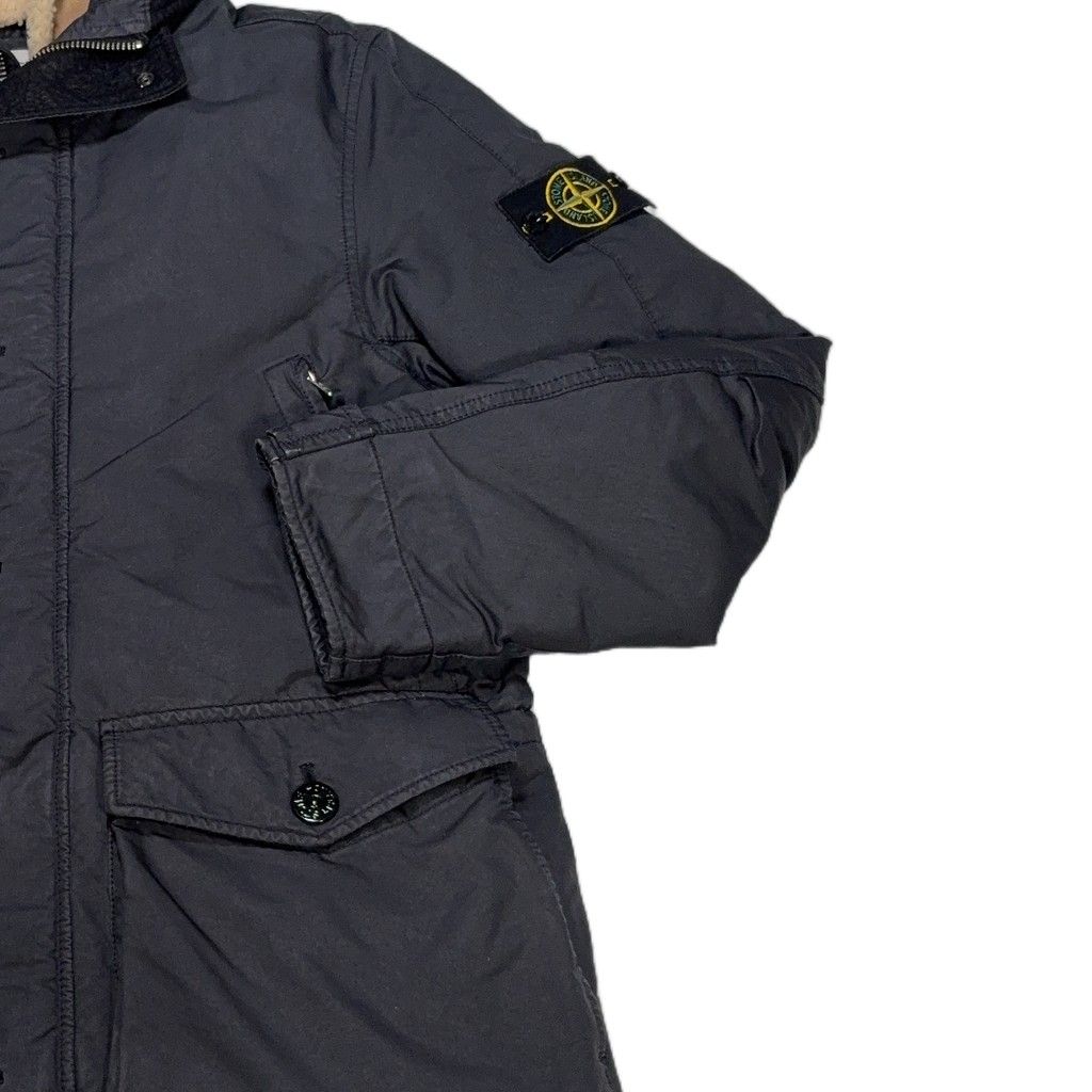 Stone Island David Tc Down Navy Coat