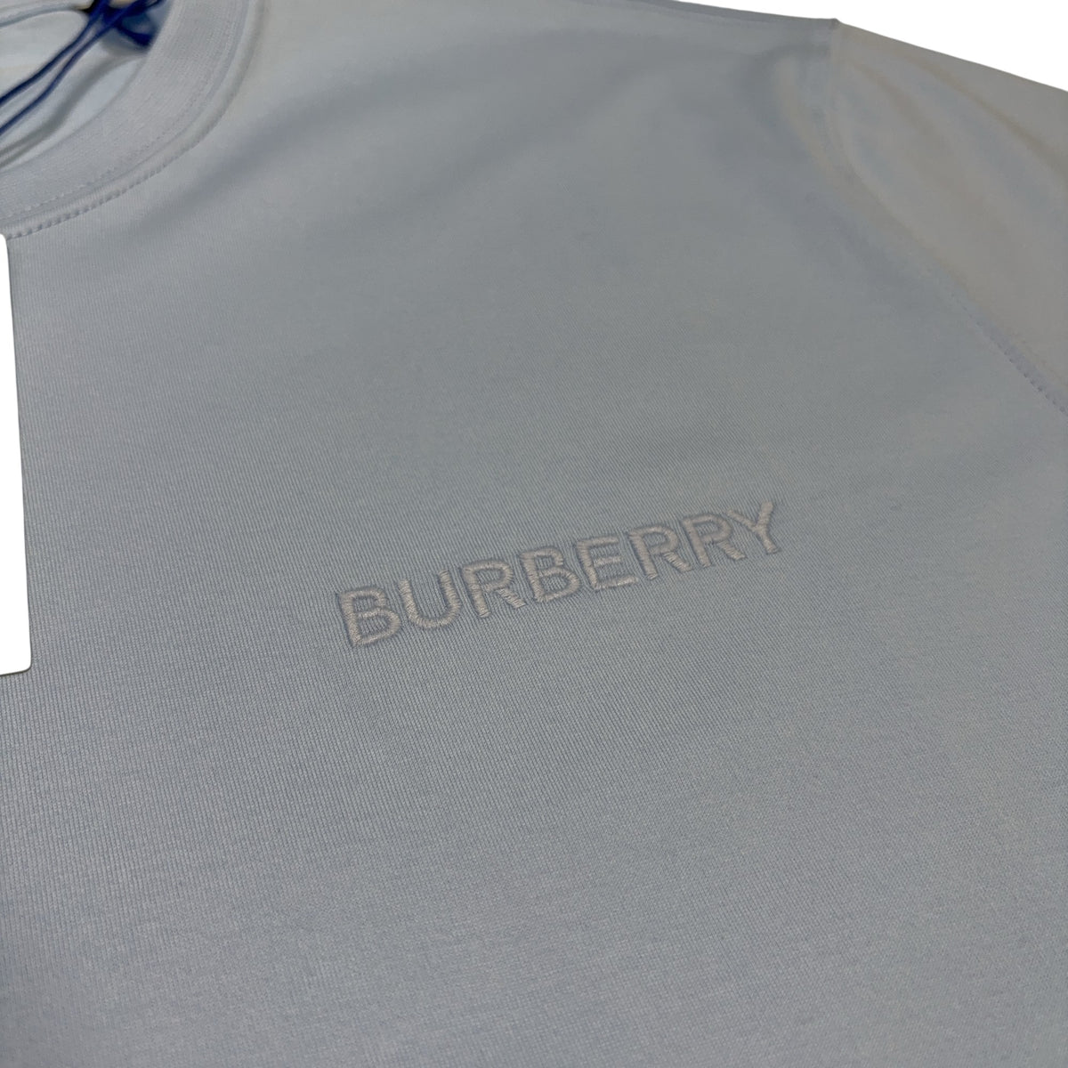 Burberry Embroidered Logo Blue T-shirt