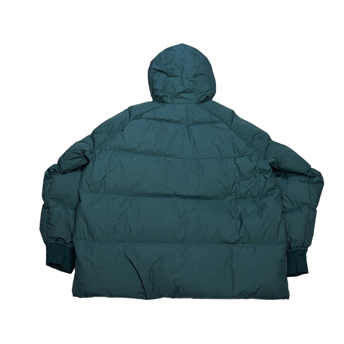 Stone Island Garment Dyed Crinkle Reps R-NY Down Hooded Jacket – Teal