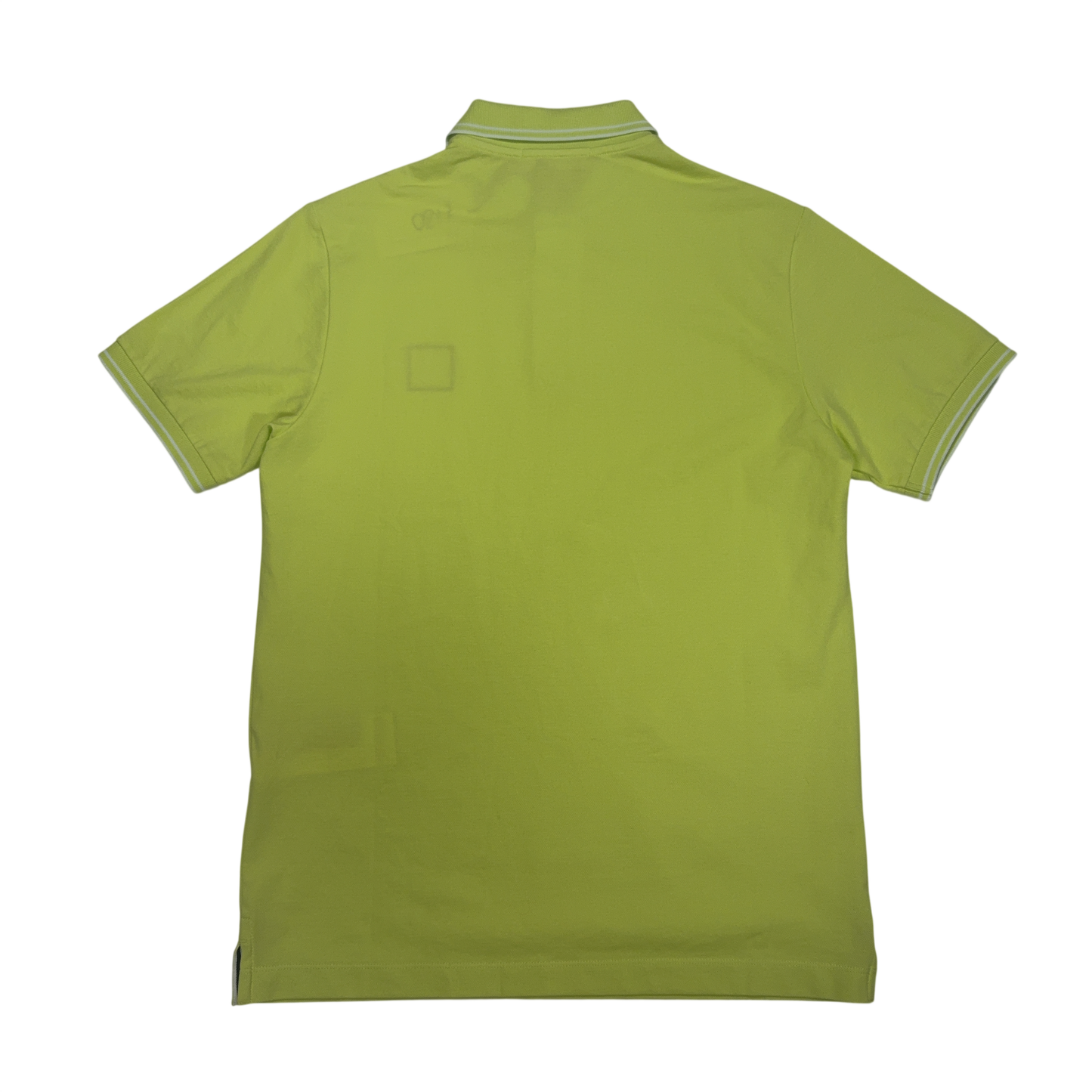 Stone Island Logo Patch Yellow Polo Shirt