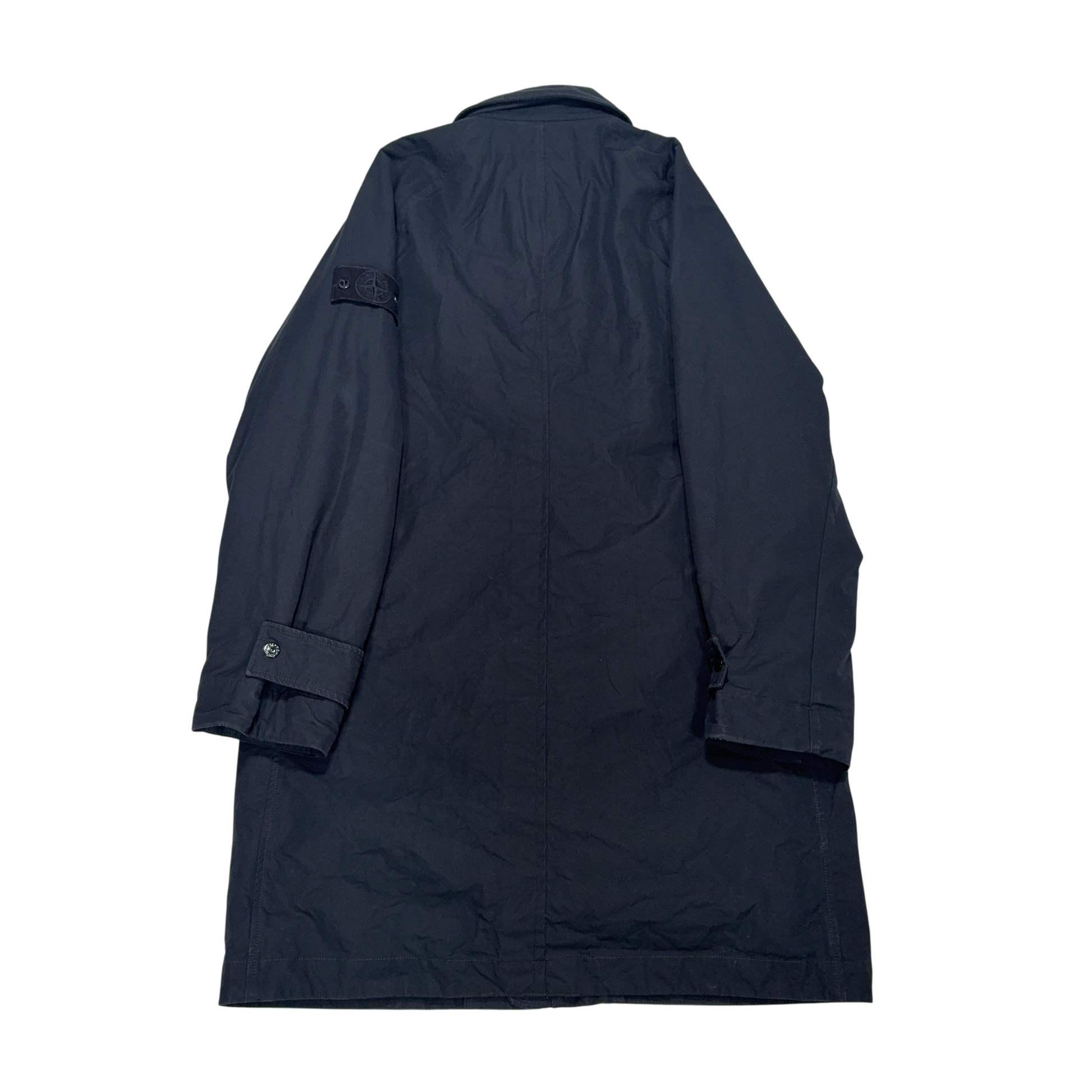 Stone Island Weatherproof Cotton Canvas Ghost Navy Jacket