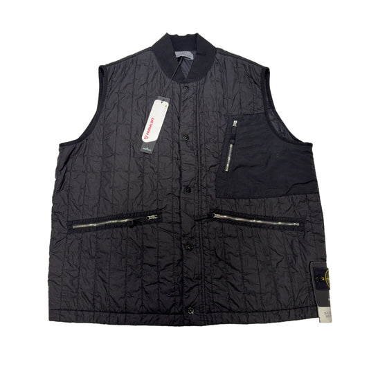 Stone Island Quilted Nylon Stella With Primaloft - TC Black Gilet