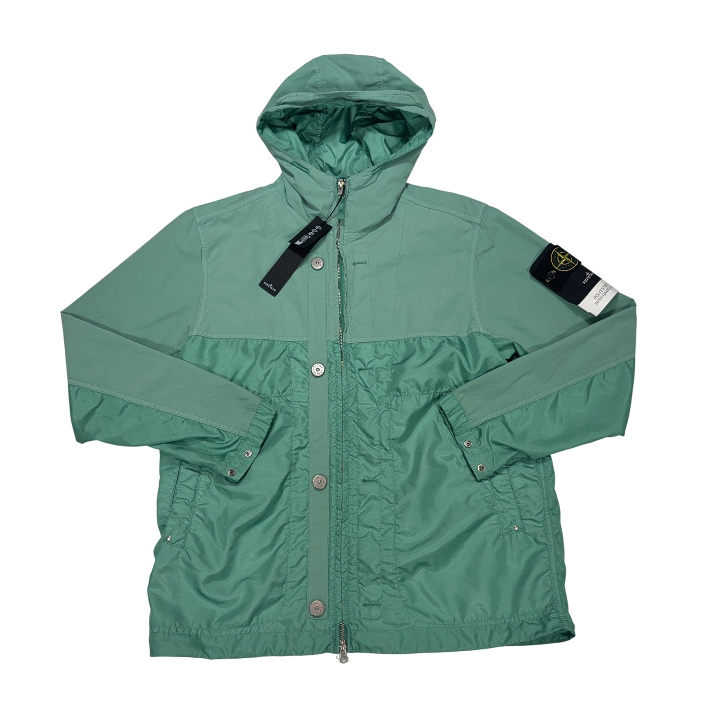 Stone Island Polyester Tela With David Light-TC Green Jacket