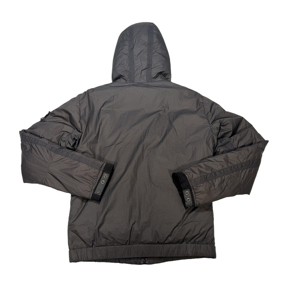 Stone Island Mesh Badge Goose Down Grey Coat