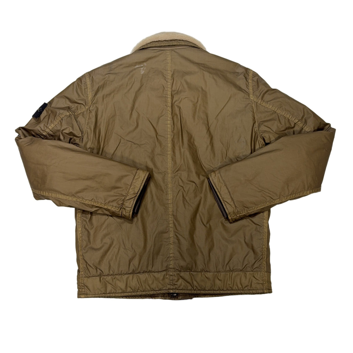 Stone Island Mussola Gommato Brown Jacket