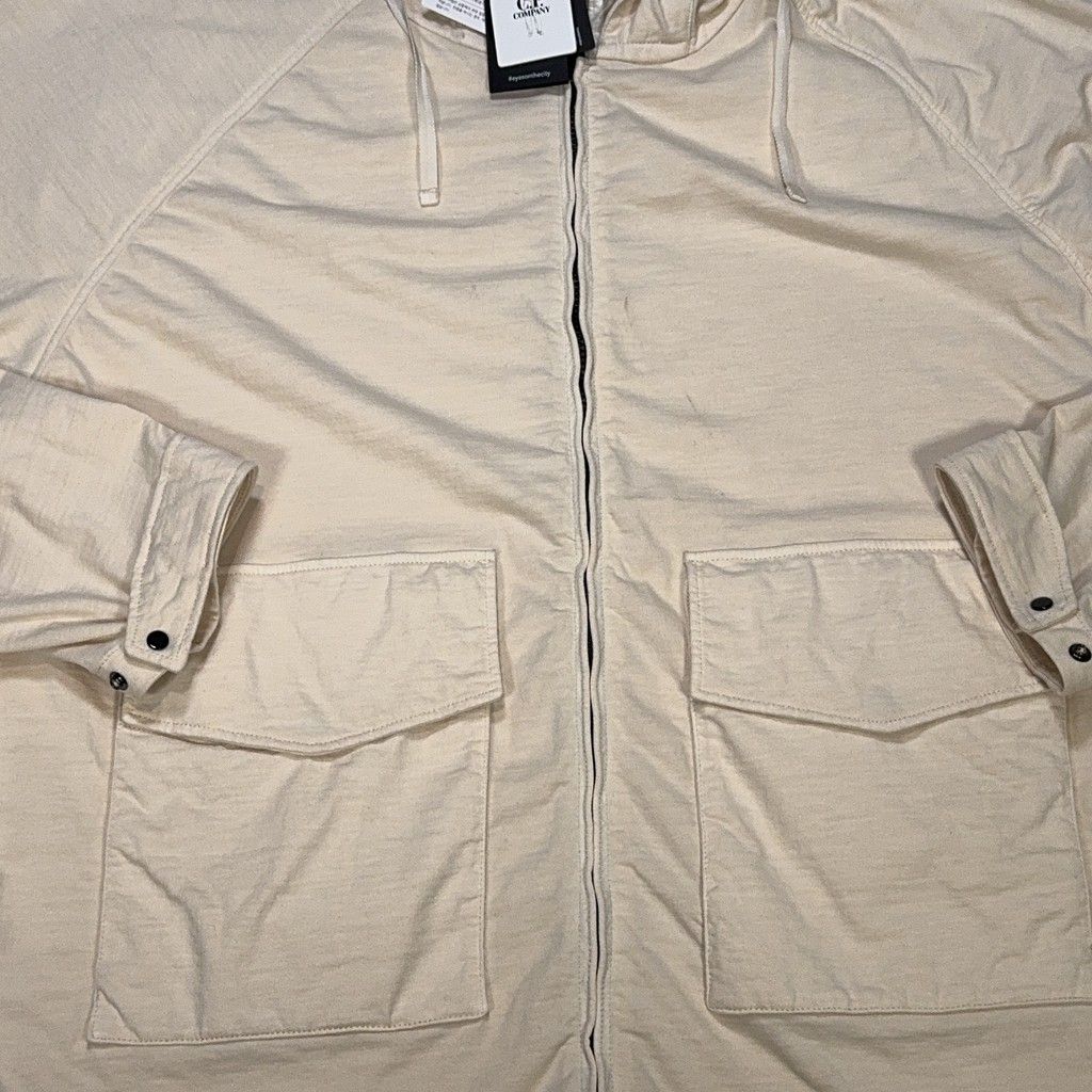 C.P. Company KNJ Goggle Hooded Jacket – Beige