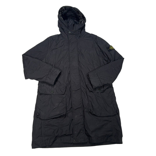 Stone Island Naslan Light Watro Hooded Long Parka – Black