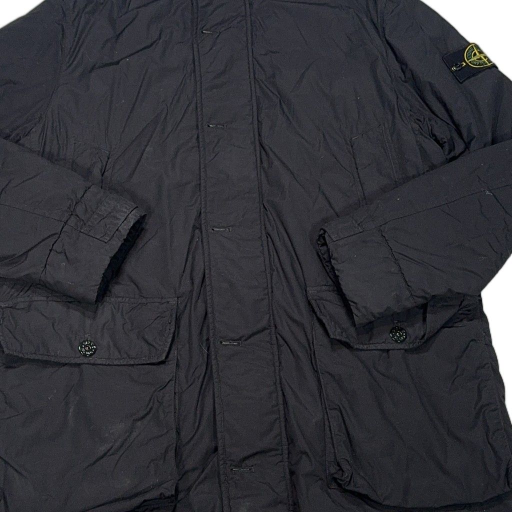 Stone Island Naslan Light Watro Hooded Long Parka – Black