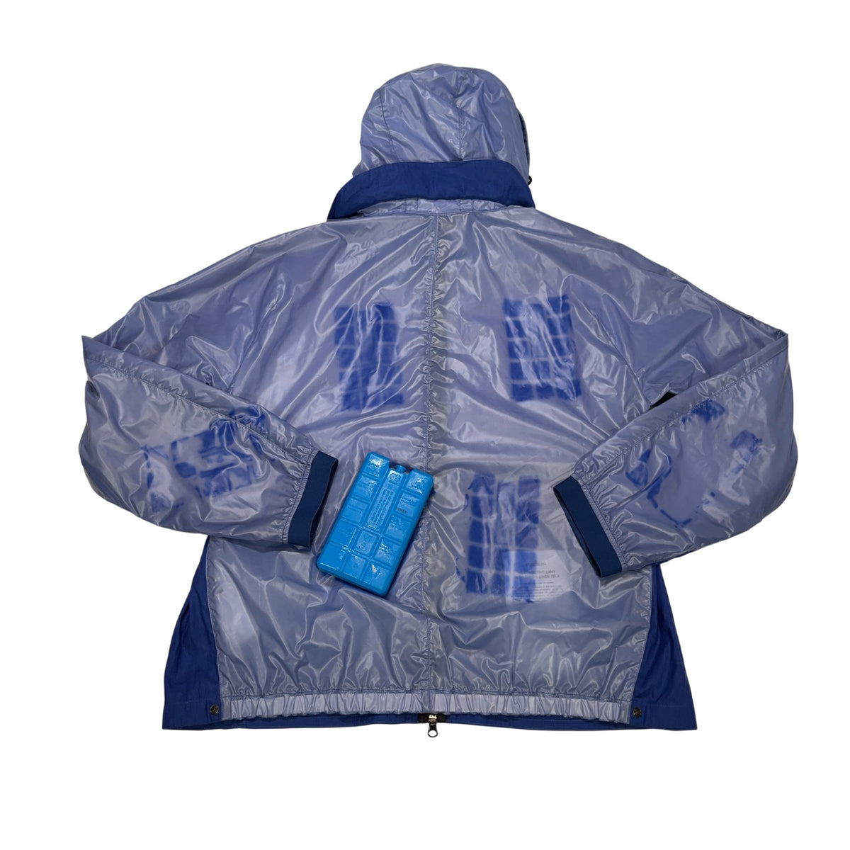 Stone Island Heat Reactive Lamy With Cotton Linen Tela Blue Jacket