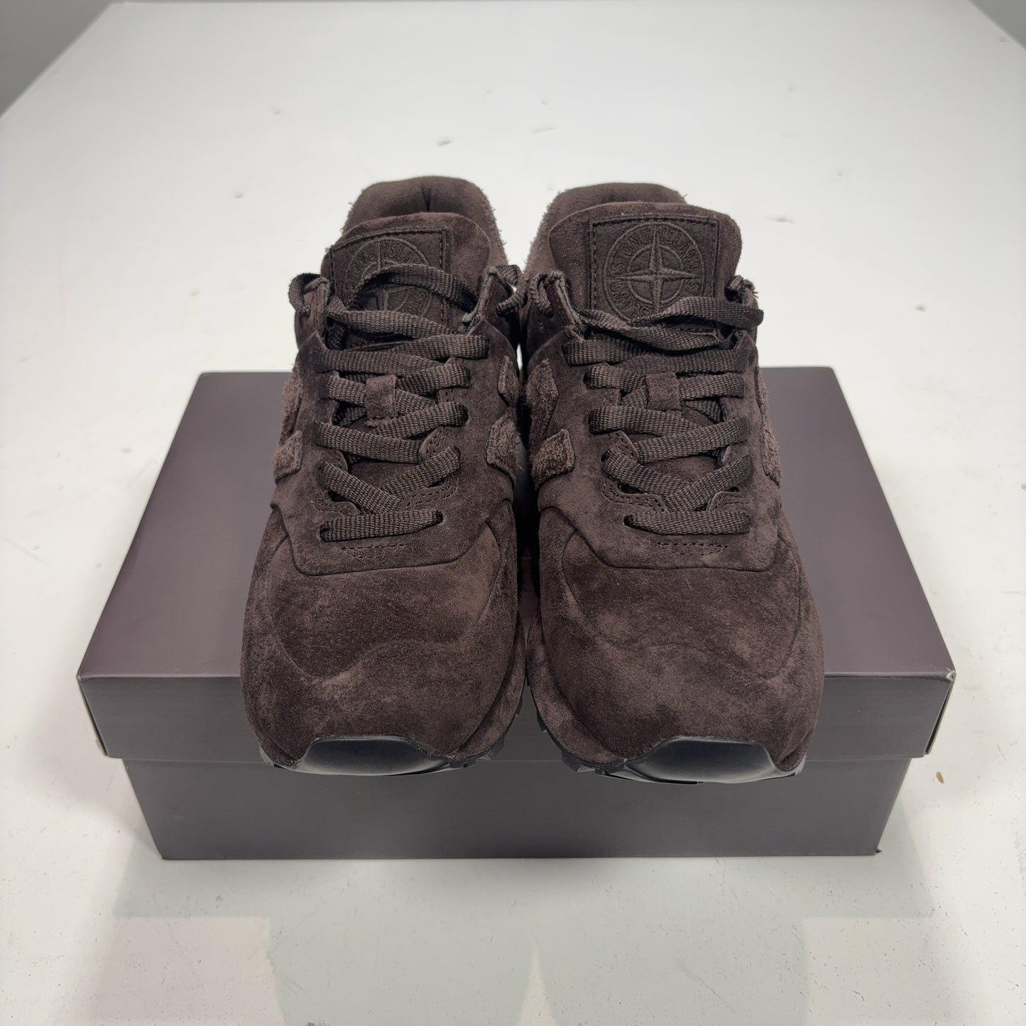 Stone Island x New Balance Brown574 Brown Trainers