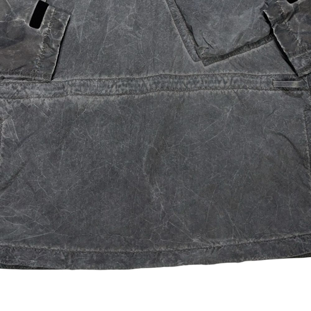 Stone Island Uneven Pigment Dyed Nylon Smerigliato + Nylon Canvas Grey Jacket