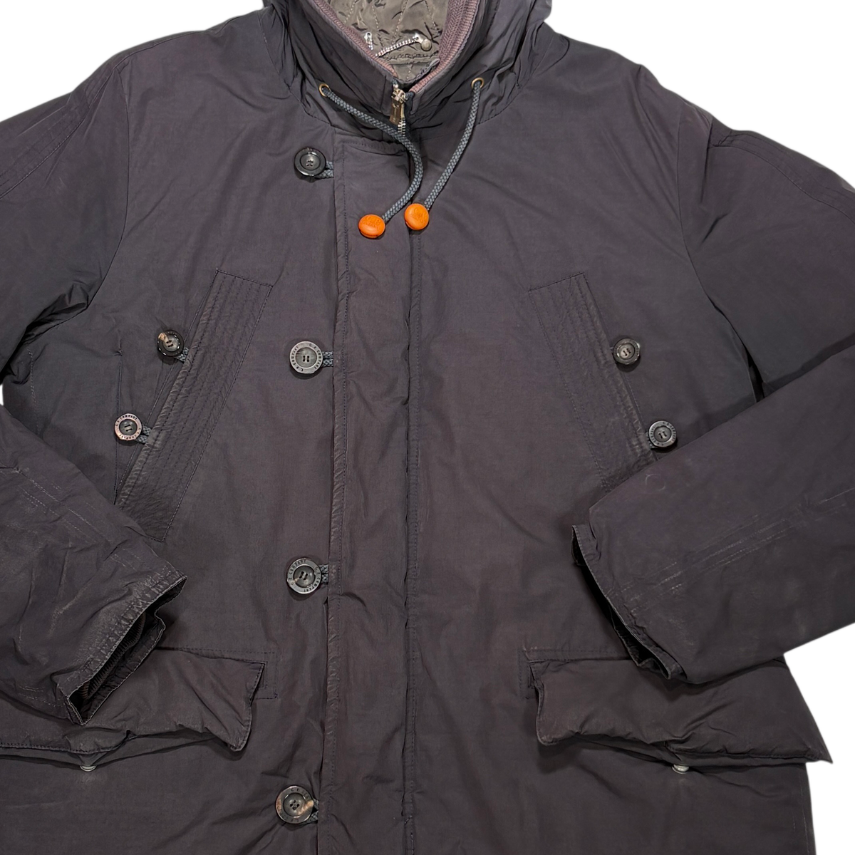Cp Company Vintage Padded Parka Grey Coats