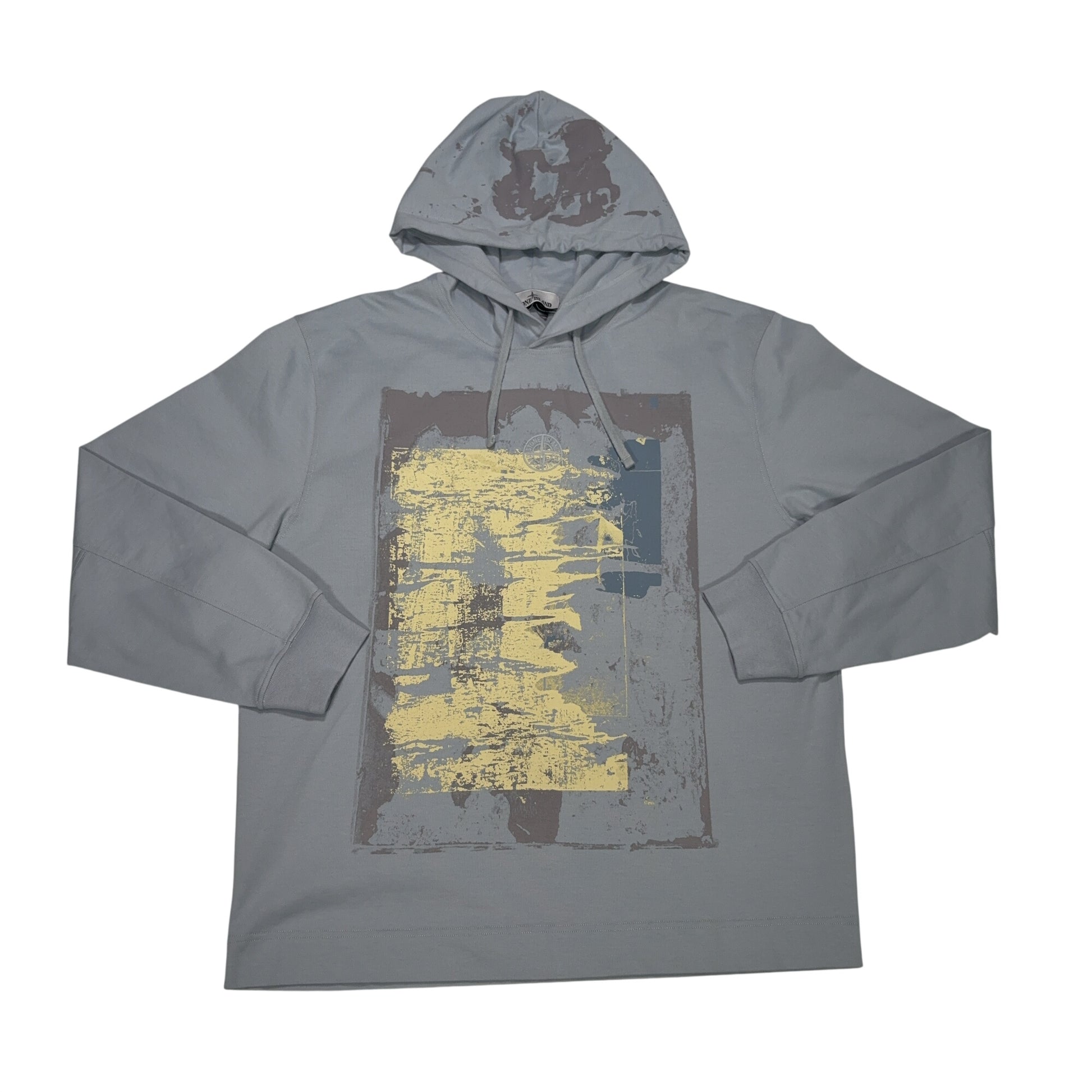 Stone Island Front Graphic Blue Hoodie