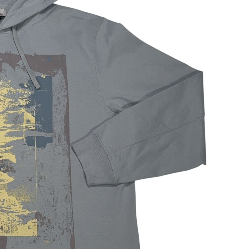 Stone Island Front Graphic Blue Hoodie