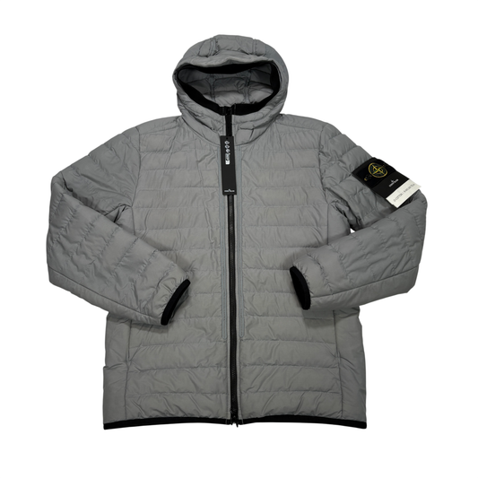 Stone Island Grey 0-Cotton / R-Nylon Tela Puffer Jacket