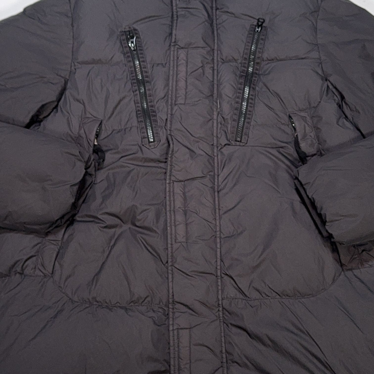 Stone Island Garment Dyed Crinkle Reps NY Down Black Coat