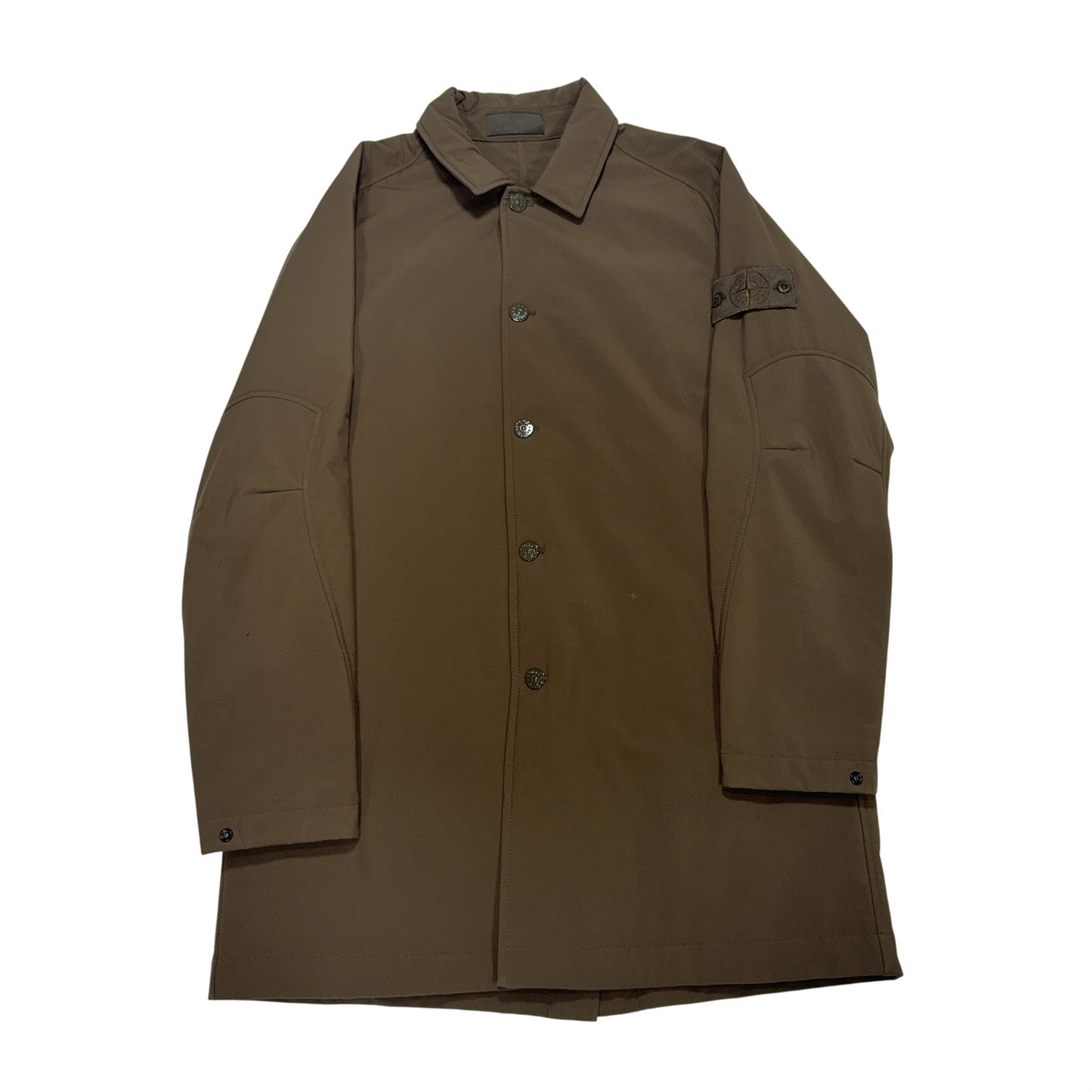 Stone Island Poliestere Stretch 5L Ghost Piece Green Jacket
