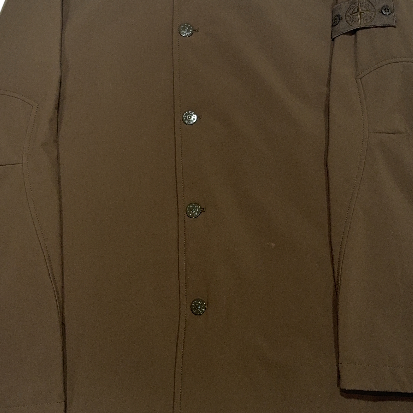 Stone Island Poliestere Stretch 5L Ghost Piece Green Jacket