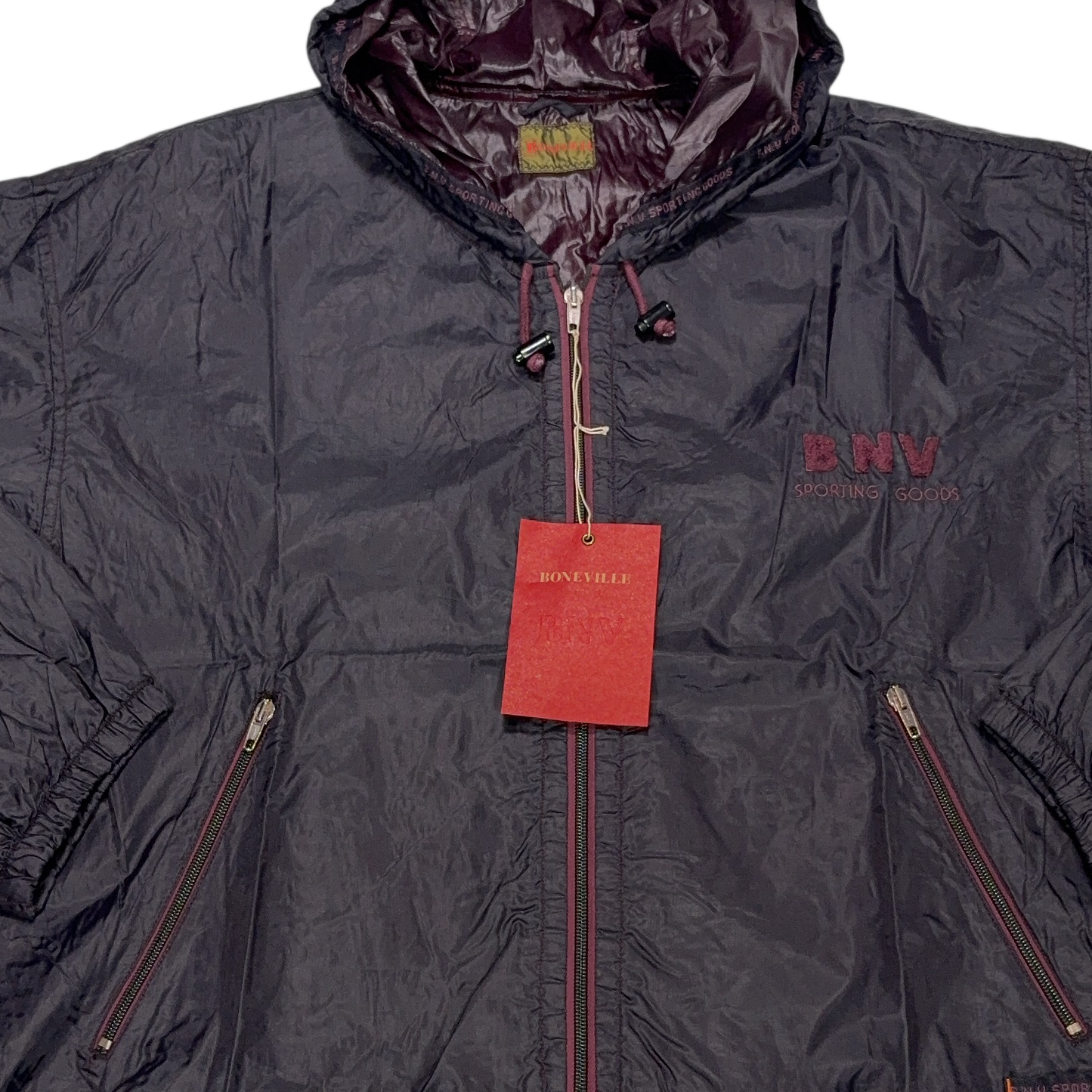 Boneville 1992 WindBreaker Black Jacket