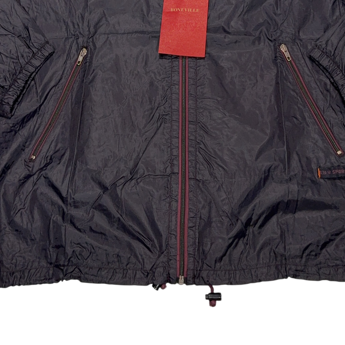 Boneville 1992 WindBreaker Black Jacket